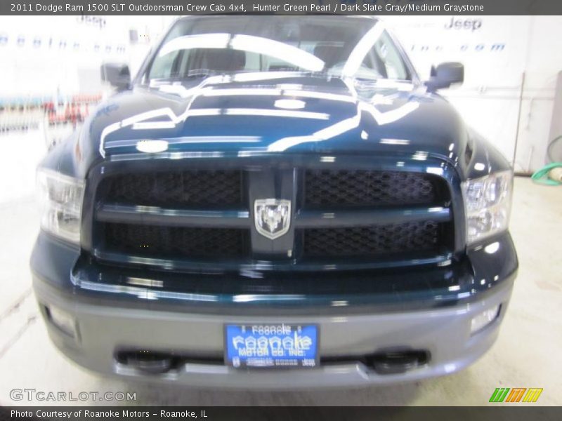 Hunter Green Pearl / Dark Slate Gray/Medium Graystone 2011 Dodge Ram 1500 SLT Outdoorsman Crew Cab 4x4