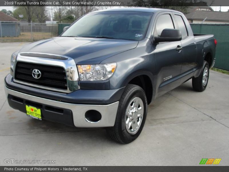 Slate Gray Metallic / Graphite Gray 2009 Toyota Tundra Double Cab