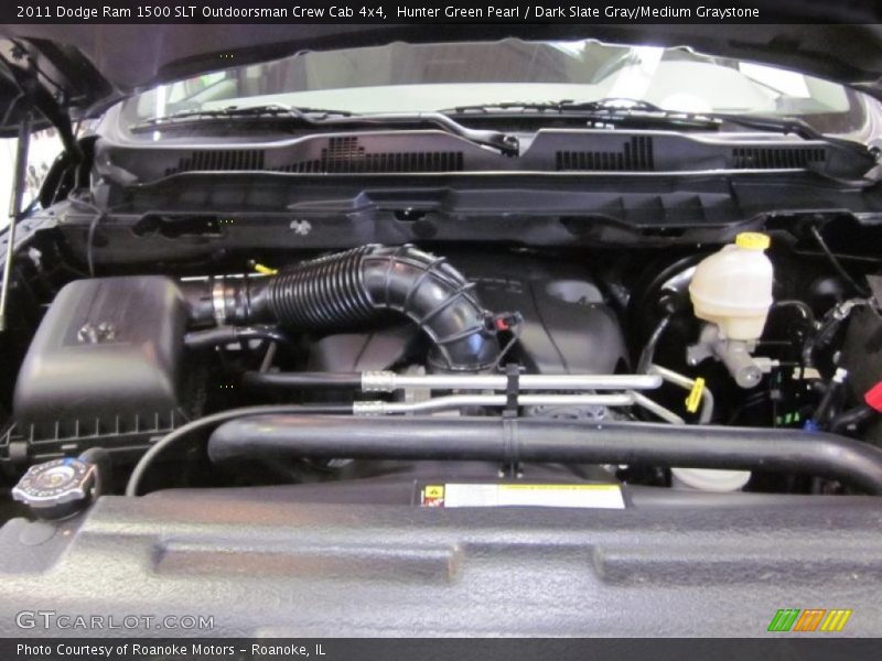 Hunter Green Pearl / Dark Slate Gray/Medium Graystone 2011 Dodge Ram 1500 SLT Outdoorsman Crew Cab 4x4