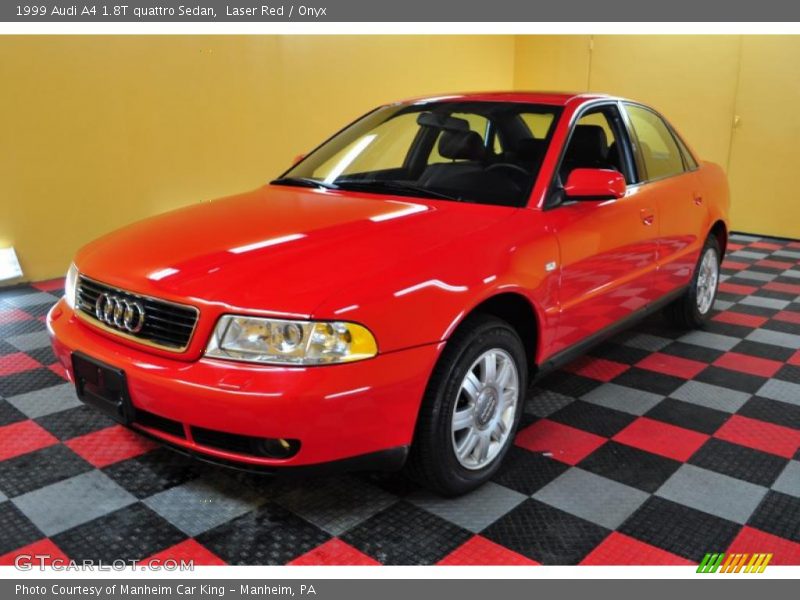 Laser Red / Onyx 1999 Audi A4 1.8T quattro Sedan