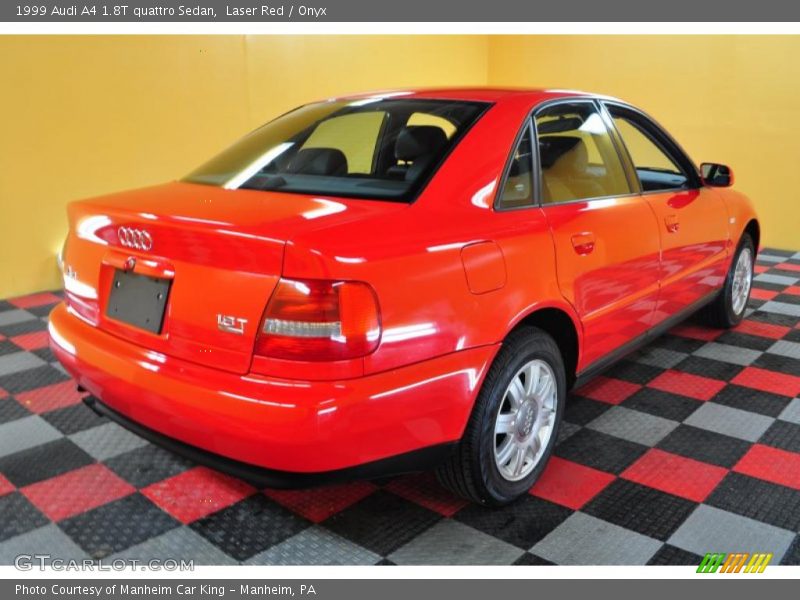 Laser Red / Onyx 1999 Audi A4 1.8T quattro Sedan