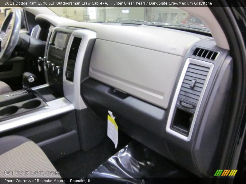 Hunter Green Pearl / Dark Slate Gray/Medium Graystone 2011 Dodge Ram 1500 SLT Outdoorsman Crew Cab 4x4