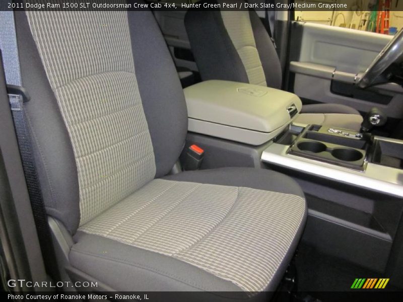 Hunter Green Pearl / Dark Slate Gray/Medium Graystone 2011 Dodge Ram 1500 SLT Outdoorsman Crew Cab 4x4
