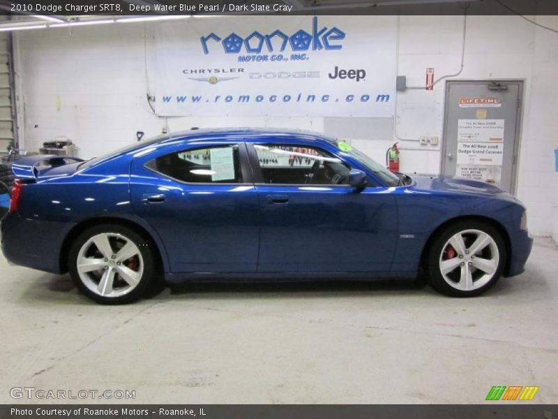 Deep Water Blue Pearl / Dark Slate Gray 2010 Dodge Charger SRT8