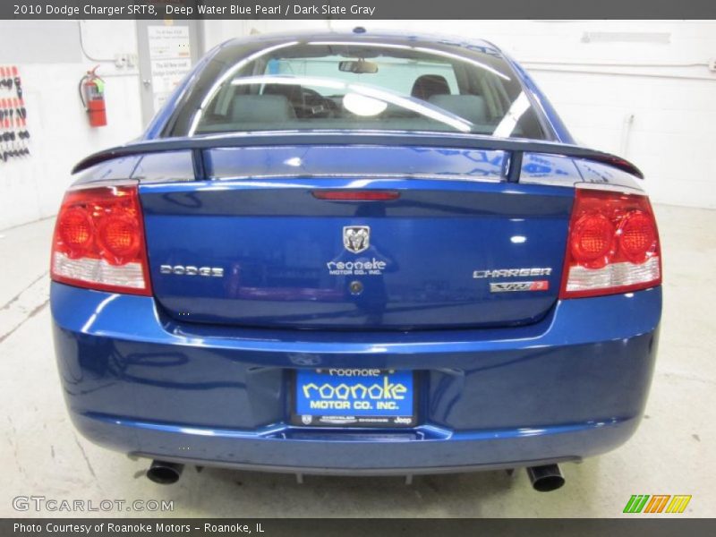 Deep Water Blue Pearl / Dark Slate Gray 2010 Dodge Charger SRT8