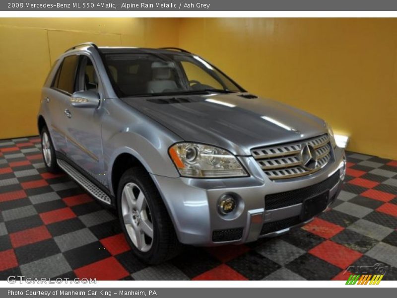 Alpine Rain Metallic / Ash Grey 2008 Mercedes-Benz ML 550 4Matic