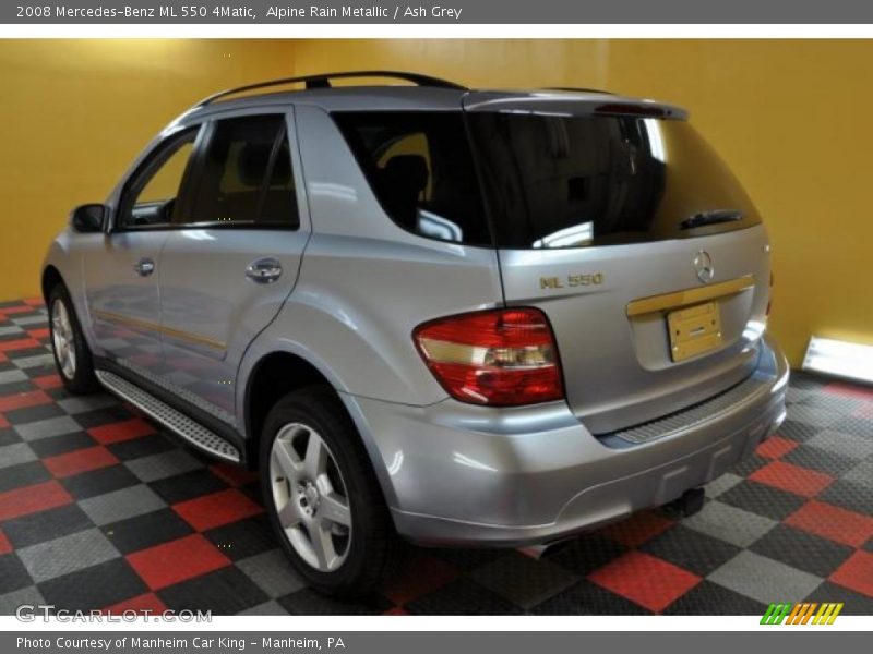 Alpine Rain Metallic / Ash Grey 2008 Mercedes-Benz ML 550 4Matic