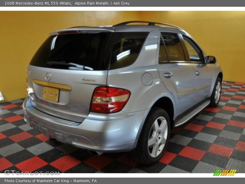 Alpine Rain Metallic / Ash Grey 2008 Mercedes-Benz ML 550 4Matic