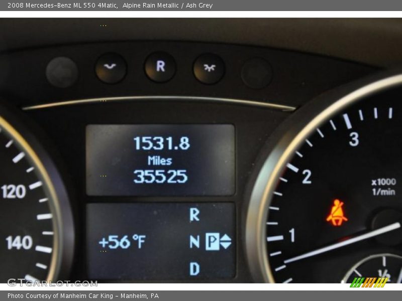 Alpine Rain Metallic / Ash Grey 2008 Mercedes-Benz ML 550 4Matic