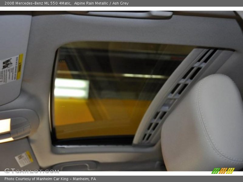 Alpine Rain Metallic / Ash Grey 2008 Mercedes-Benz ML 550 4Matic