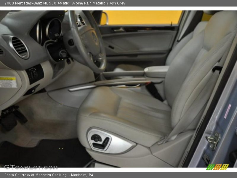 Alpine Rain Metallic / Ash Grey 2008 Mercedes-Benz ML 550 4Matic