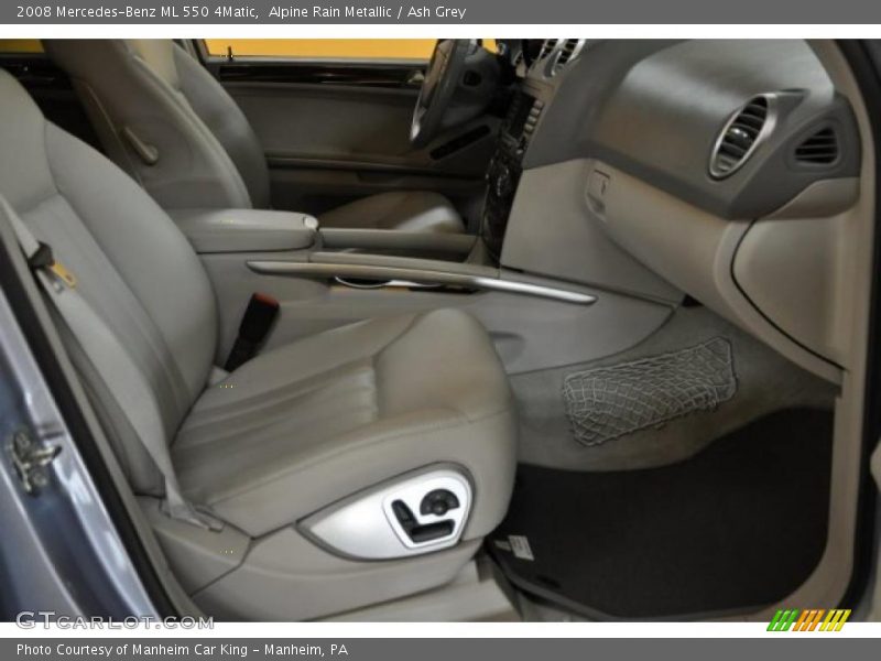 Alpine Rain Metallic / Ash Grey 2008 Mercedes-Benz ML 550 4Matic