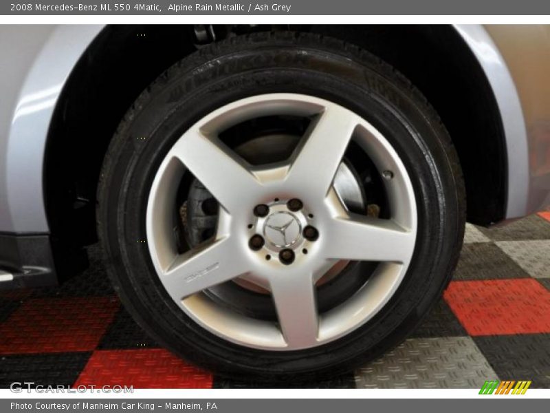 Alpine Rain Metallic / Ash Grey 2008 Mercedes-Benz ML 550 4Matic