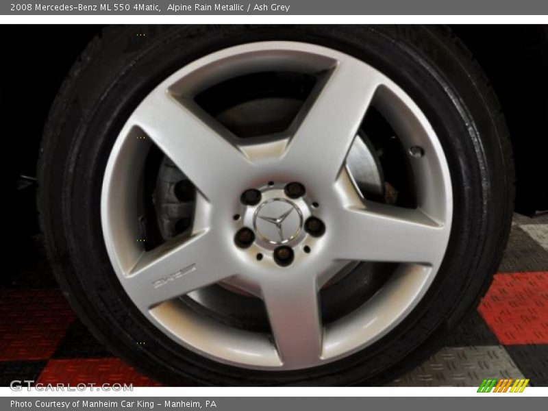 Alpine Rain Metallic / Ash Grey 2008 Mercedes-Benz ML 550 4Matic