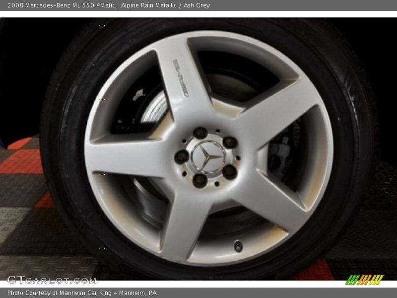 Alpine Rain Metallic / Ash Grey 2008 Mercedes-Benz ML 550 4Matic