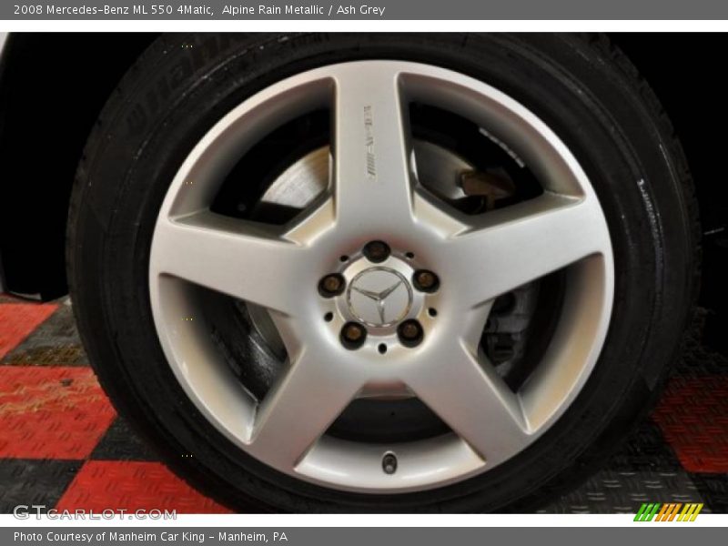Alpine Rain Metallic / Ash Grey 2008 Mercedes-Benz ML 550 4Matic