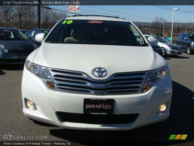 Blizzard White Pearl / Ivory 2010 Toyota Venza AWD