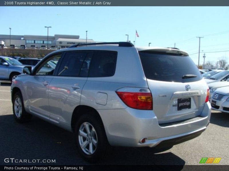 Classic Silver Metallic / Ash Gray 2008 Toyota Highlander 4WD