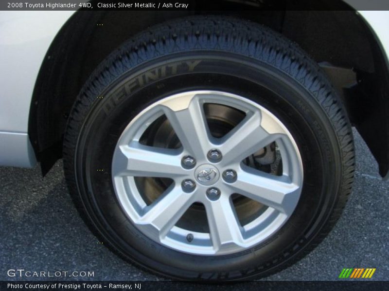 Classic Silver Metallic / Ash Gray 2008 Toyota Highlander 4WD