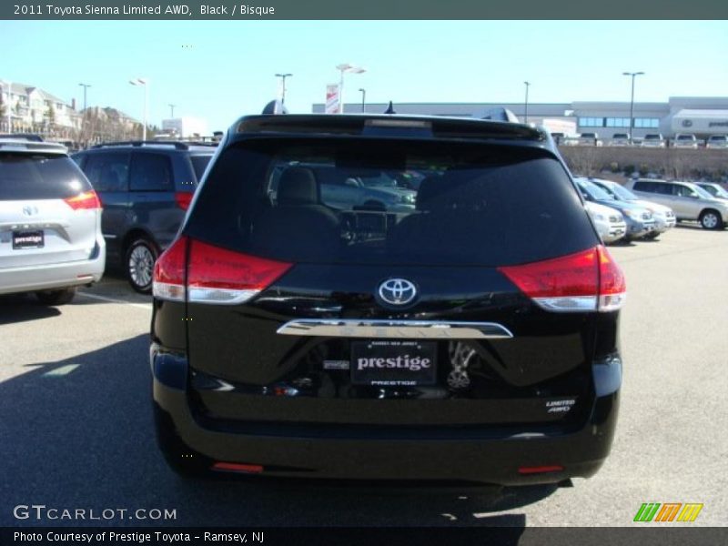 Black / Bisque 2011 Toyota Sienna Limited AWD