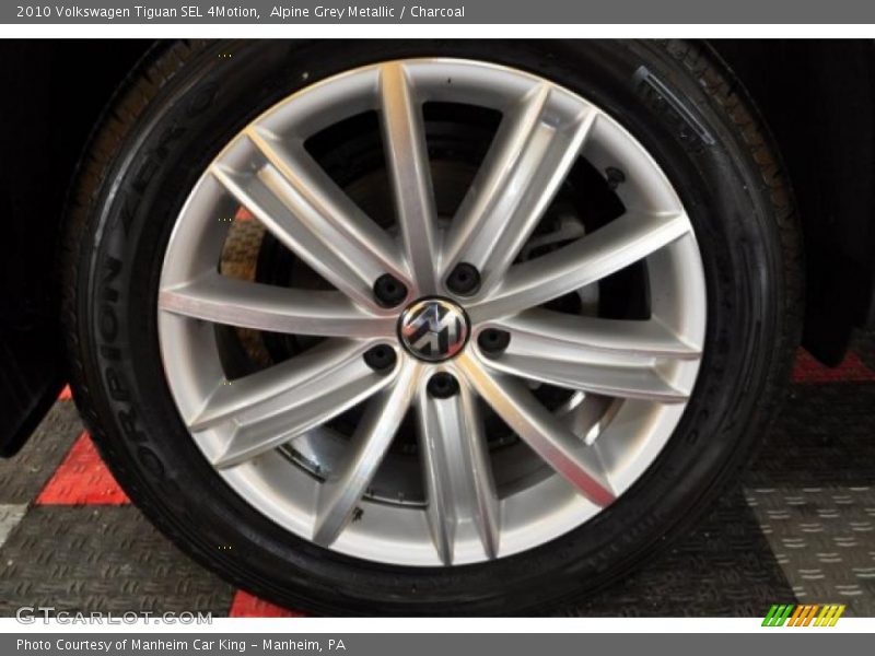Alpine Grey Metallic / Charcoal 2010 Volkswagen Tiguan SEL 4Motion