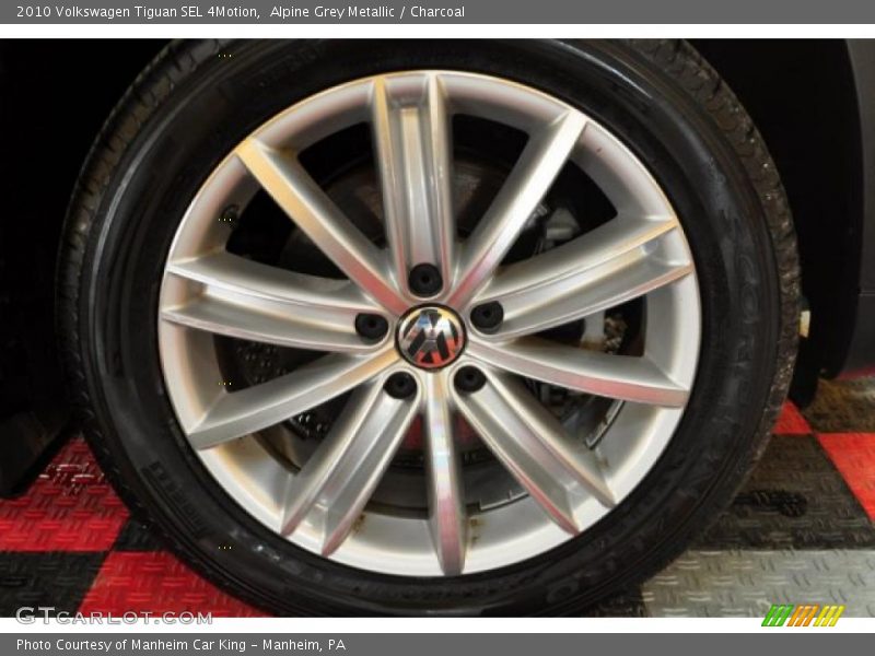 Alpine Grey Metallic / Charcoal 2010 Volkswagen Tiguan SEL 4Motion