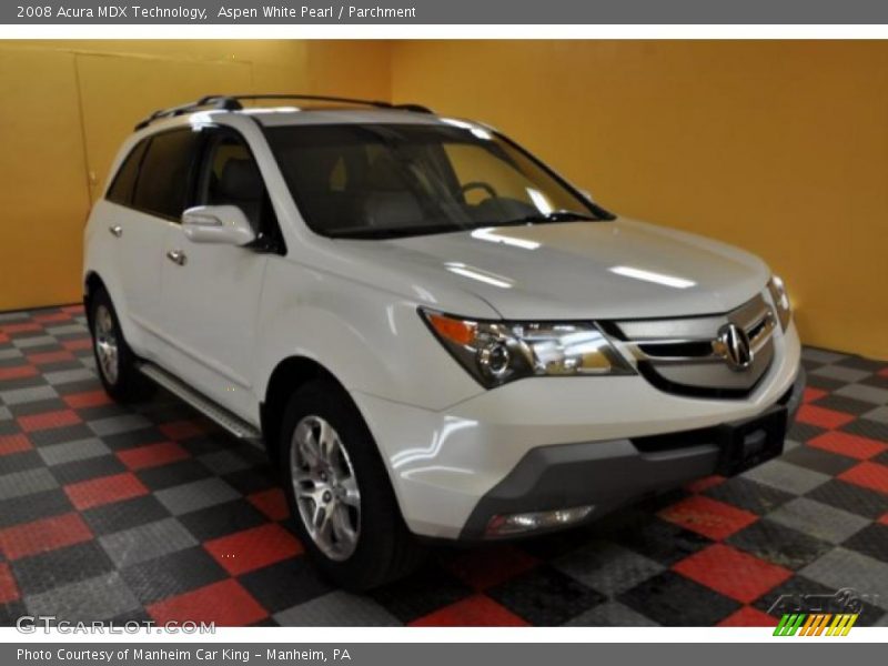 Aspen White Pearl / Parchment 2008 Acura MDX Technology