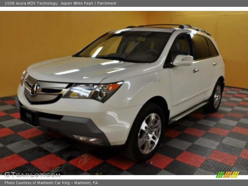 Aspen White Pearl / Parchment 2008 Acura MDX Technology