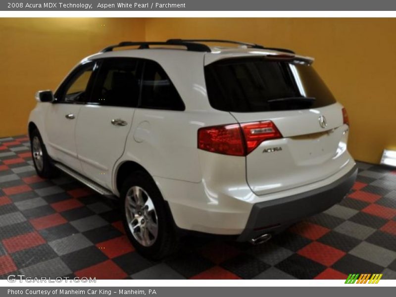 Aspen White Pearl / Parchment 2008 Acura MDX Technology