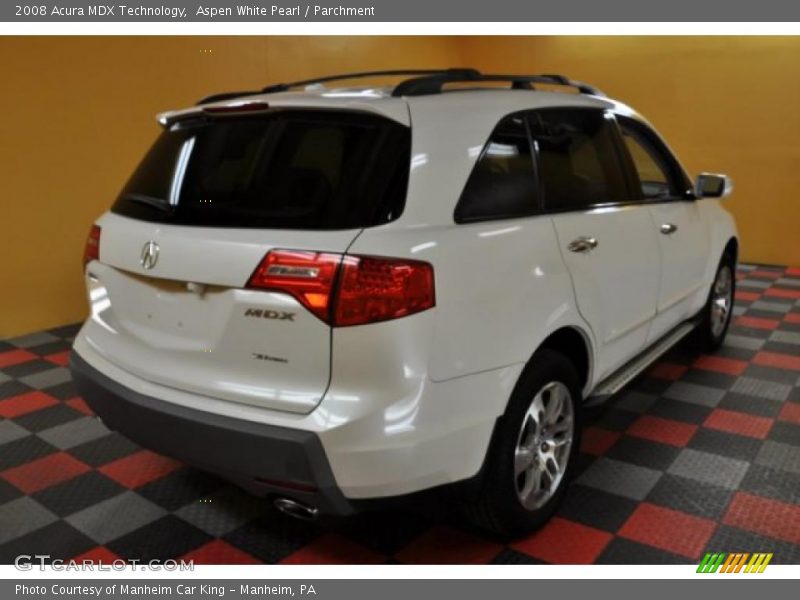 Aspen White Pearl / Parchment 2008 Acura MDX Technology