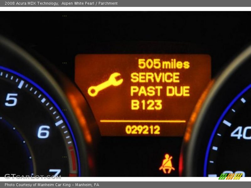 Aspen White Pearl / Parchment 2008 Acura MDX Technology