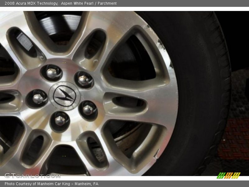 Aspen White Pearl / Parchment 2008 Acura MDX Technology