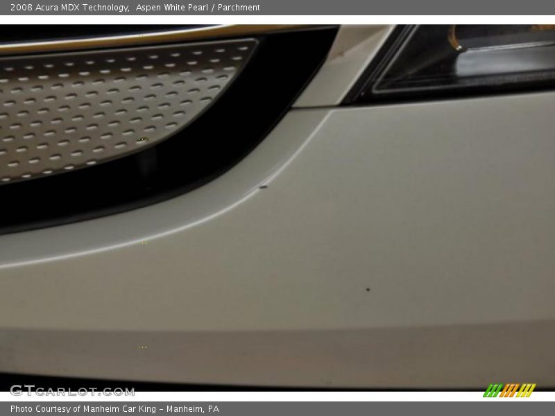 Aspen White Pearl / Parchment 2008 Acura MDX Technology