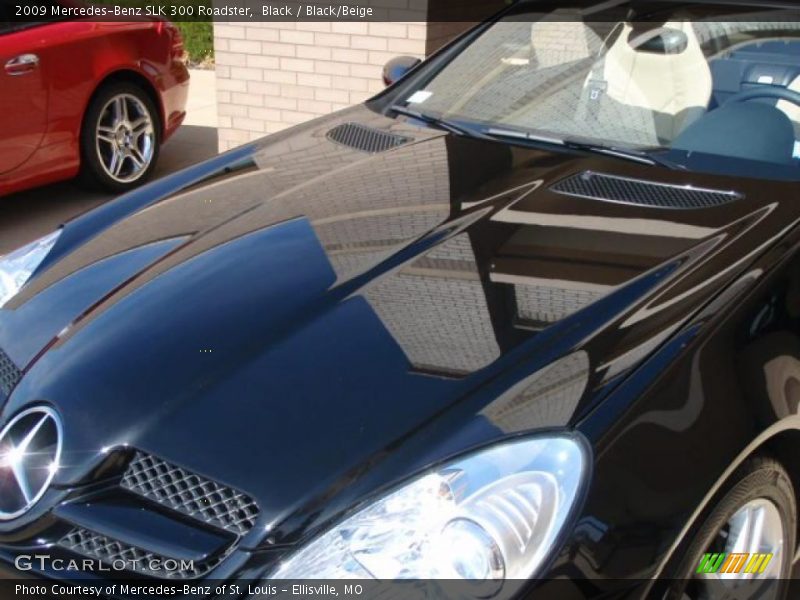 Black / Black/Beige 2009 Mercedes-Benz SLK 300 Roadster