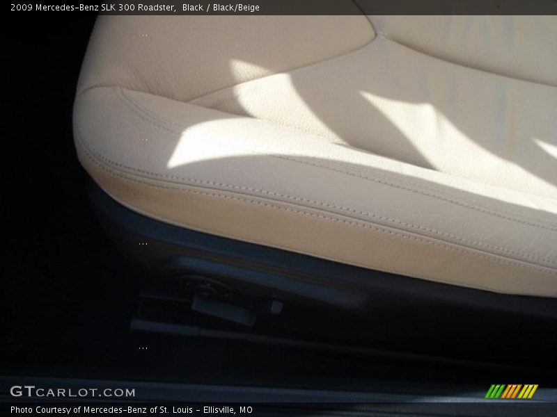 Black / Black/Beige 2009 Mercedes-Benz SLK 300 Roadster