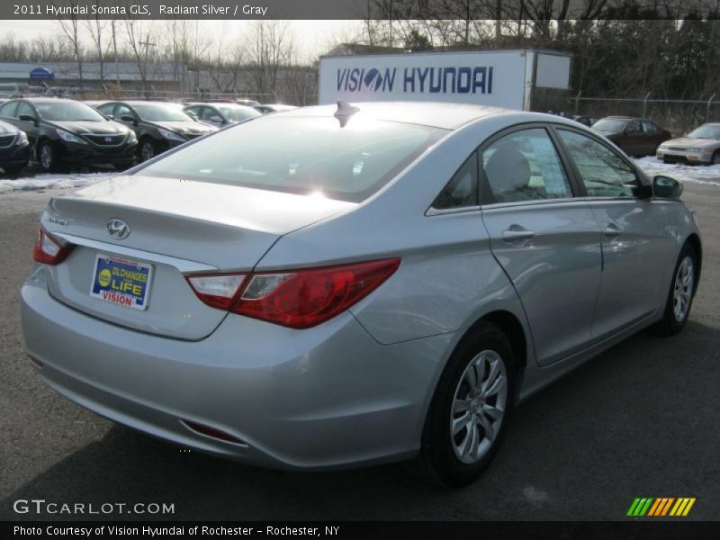 Radiant Silver / Gray 2011 Hyundai Sonata GLS