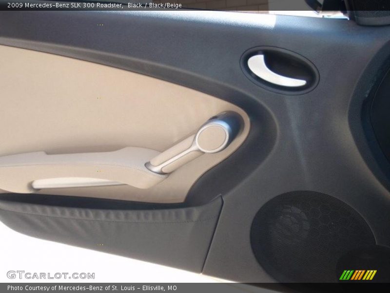 Black / Black/Beige 2009 Mercedes-Benz SLK 300 Roadster