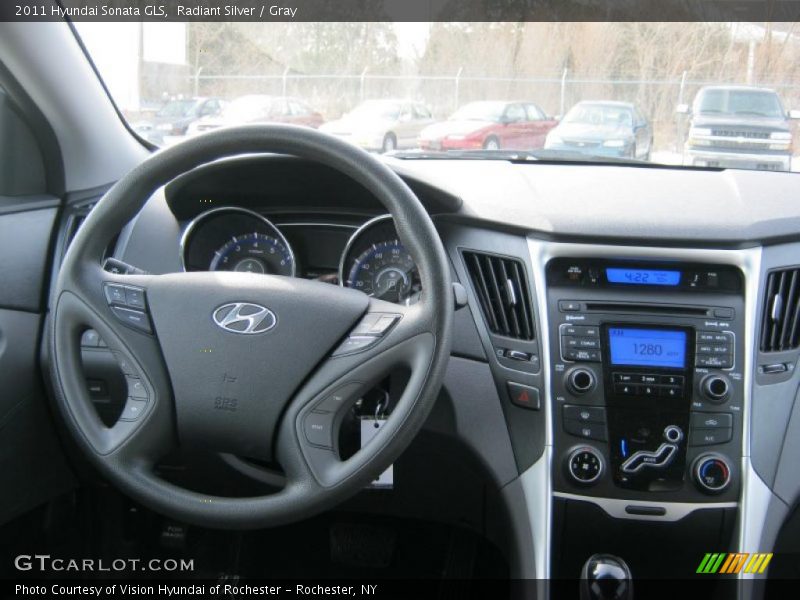 Radiant Silver / Gray 2011 Hyundai Sonata GLS