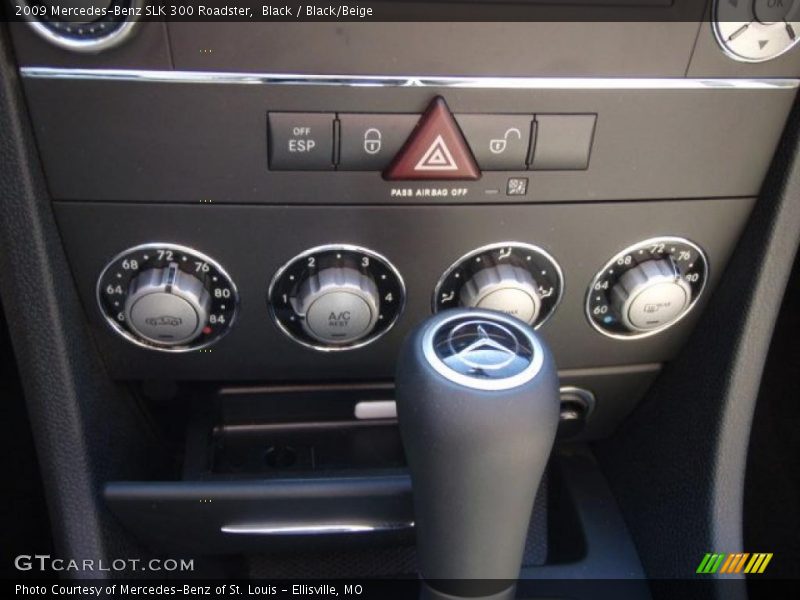 Black / Black/Beige 2009 Mercedes-Benz SLK 300 Roadster