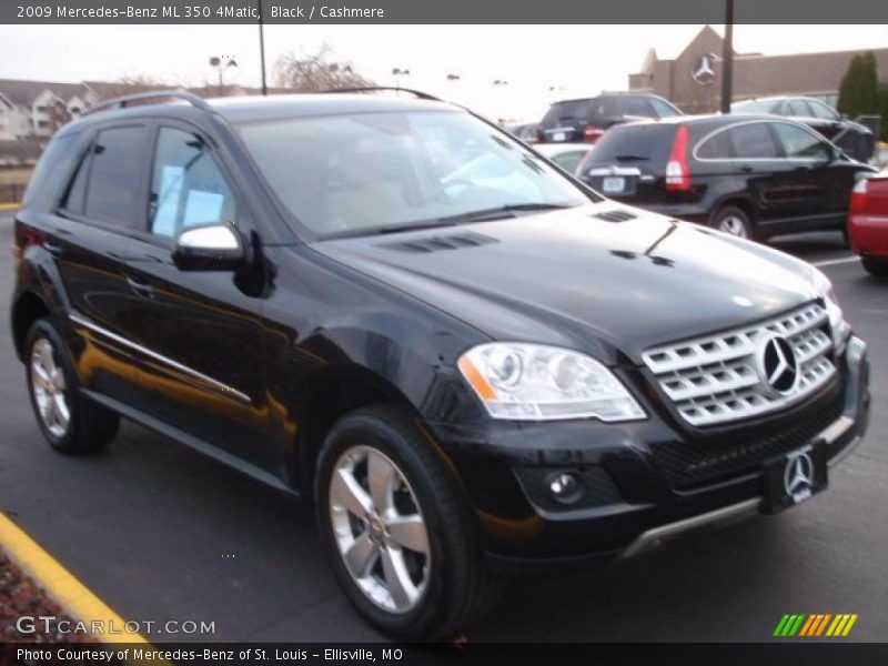 Black / Cashmere 2009 Mercedes-Benz ML 350 4Matic