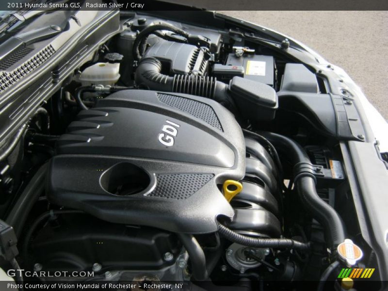 Radiant Silver / Gray 2011 Hyundai Sonata GLS