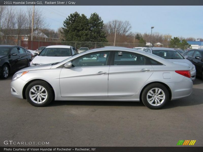 Radiant Silver / Gray 2011 Hyundai Sonata GLS