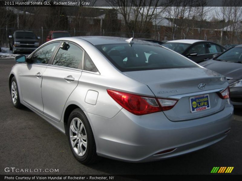 Radiant Silver / Gray 2011 Hyundai Sonata GLS