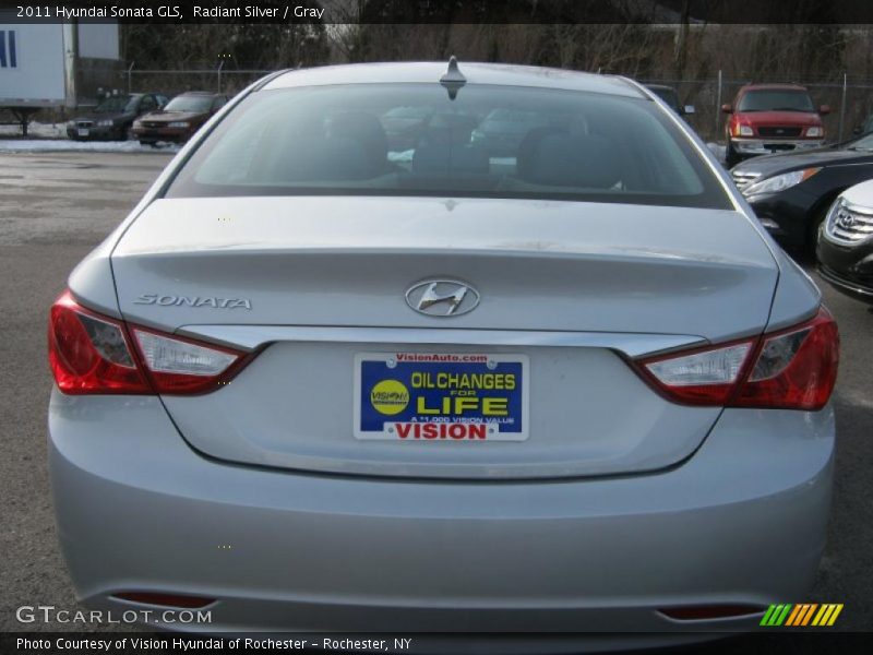 Radiant Silver / Gray 2011 Hyundai Sonata GLS