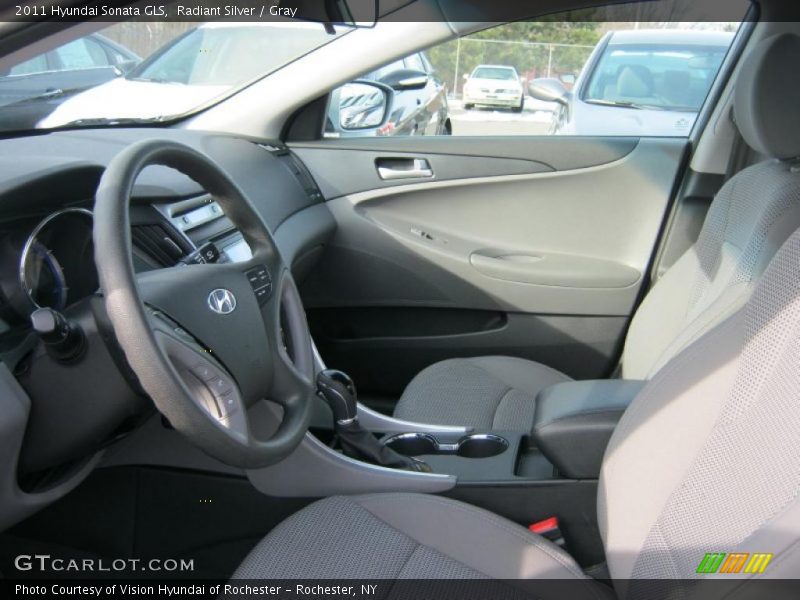 Radiant Silver / Gray 2011 Hyundai Sonata GLS