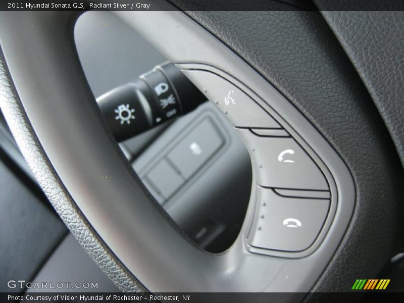Radiant Silver / Gray 2011 Hyundai Sonata GLS