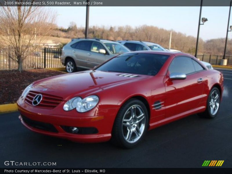Mars Red / Stone 2006 Mercedes-Benz SL 500 Roadster
