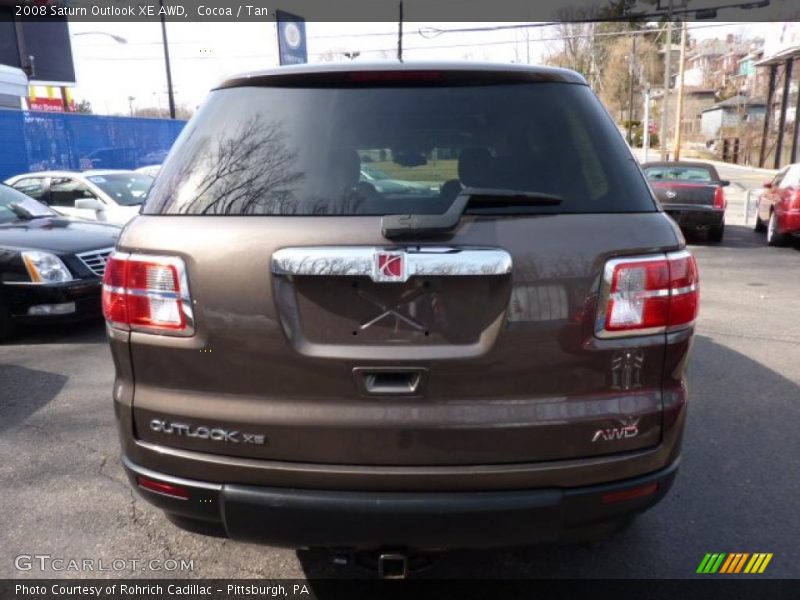 Cocoa / Tan 2008 Saturn Outlook XE AWD