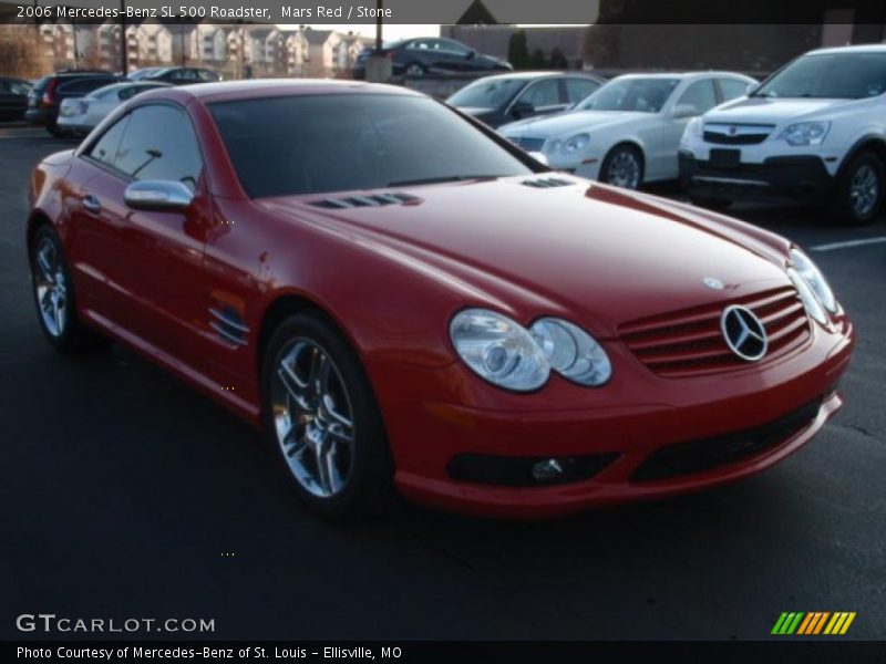 Mars Red / Stone 2006 Mercedes-Benz SL 500 Roadster