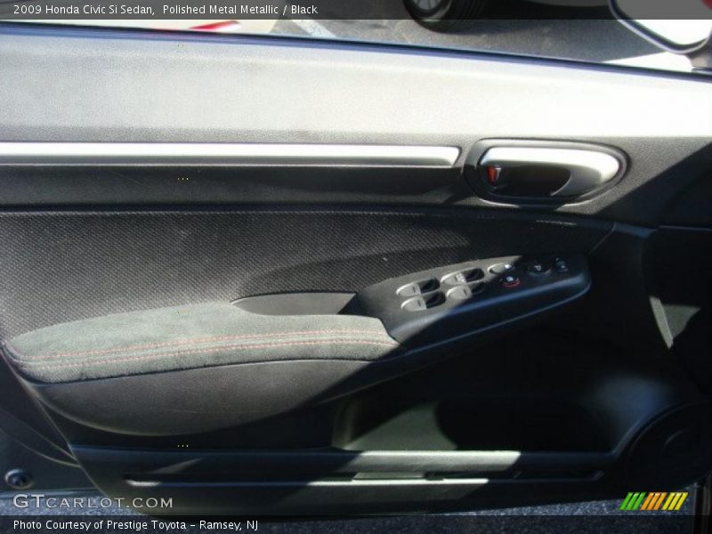 Polished Metal Metallic / Black 2009 Honda Civic Si Sedan